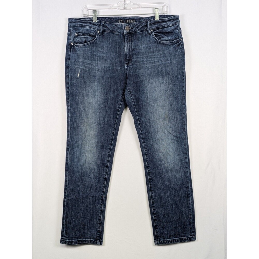 DL1961 Premium Denim Womens Riley Boyfriend Straight Fit Jeans Waist 34 Blue